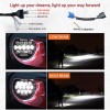 Nartoup for Freightliner Coronado 7inch Round LED Headlights + 4inch
