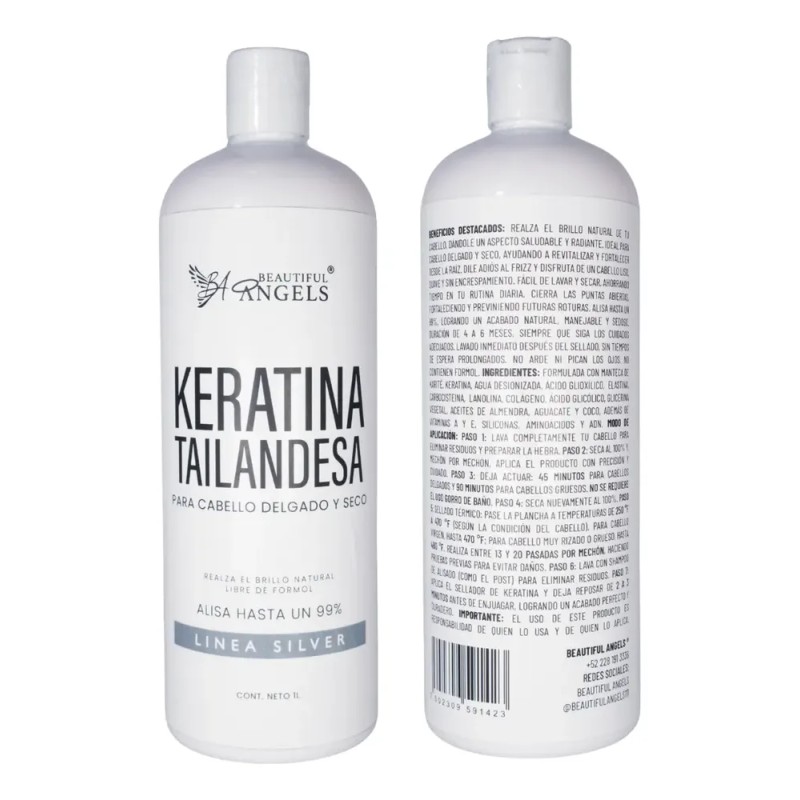 Keratina Tailandesa Silver 1l Lacio Perfecto Y Nutrido