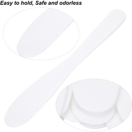 Zetiling Espátula para Mascarilla Facial DIY, Cuchara Mezcladora para el Cuidado de la Piel en el Hogar, Espátula de Plástico de 12 Piezas para Mascarilla DIY, Fácil Operación, Conveniente