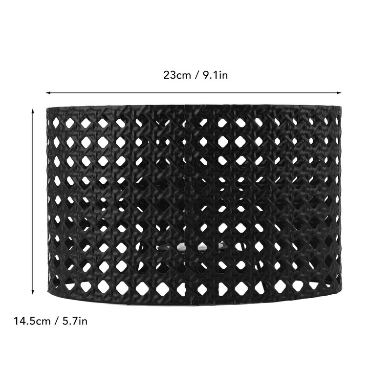 Iron Hollow Oval Lampshade Metal Engraving Hollow Lampshade Compatible for