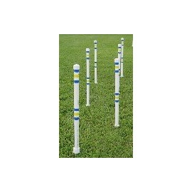 Weave-Poles Dog Agility Stick in The Ground Outdoor Set of 12