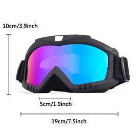 MUSELK Ski Snowboard Goggles, Ski Goggles Anti Fog UV Protective Goggles Motorcycle Goggles Outdoor Activities Skiing Cycling Snowboard Hiking Eye Protection, Unisex