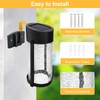 SUNNYPARK Solar Outdoor Wall Lights Fixture Set of 2 Porch