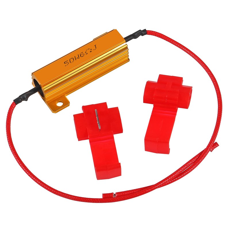 4Pcs 50W 6ohm Load Resistors Fix LED Bulb Hyper Flash/Error