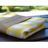 100% Cotton Fabric Gingham Table Cloth 140x160 Rectangular Natural Buffalo