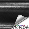 VViViD Black Stealth Plaid Brushed Vinyl Car Wrap Roll 25ft