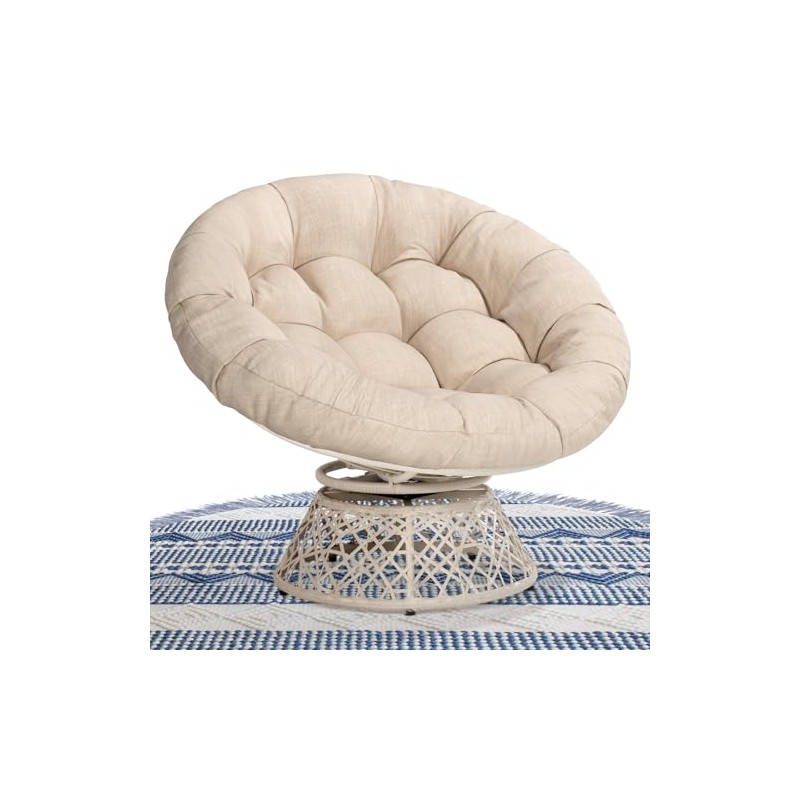Bme Papasan Chair, Sephia Sand-White Base
