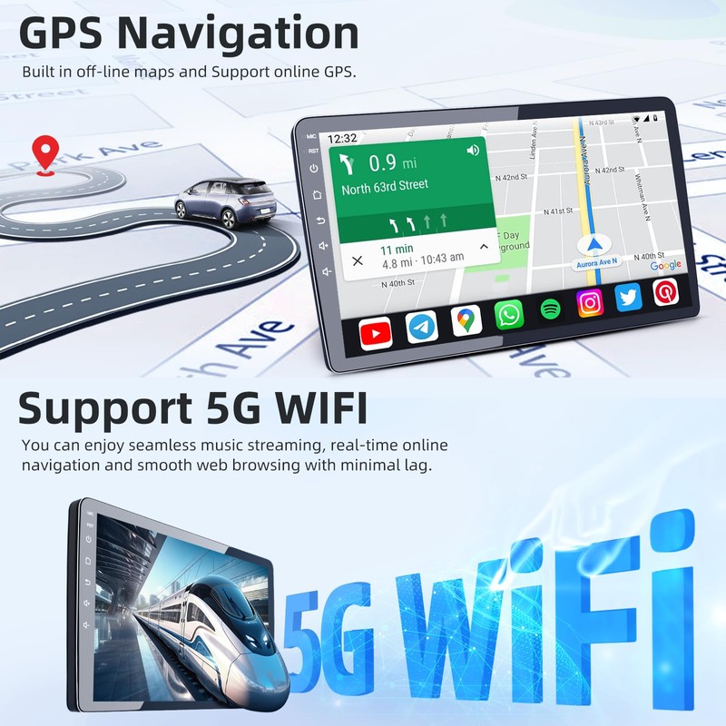 4Core 32ROM Car Radio for Ford Focus 2012 2013-2018 with