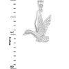 925 Sterling Silver Flying Duck Pendant