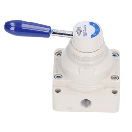 Air Hand Valve Rotary Lever 2 Position 4 Way Pneumatic Flow Control Switch Accessory4HV310-10