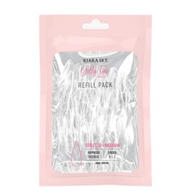 Kiara Sky Gelly Tip Soak Off Nails Refill Packs - Stiletto Medium (Sizes 0, 1, 2)