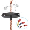 PATIKIL 120mm (4.7") Universal Light Fixture Mounting Bracket Kit, Light