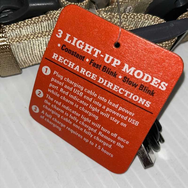 Arcadia Trail Rechargeable LED Light Up Collar 3 Modes Size