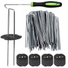 Bakulyor 200Pcs Landscape Staples + 200Pcs Gasket, 6 Inch Garden
