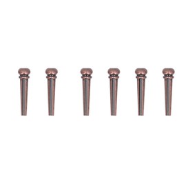6PCS Guitar Bridge Pin Copper Acoustic Guitar Bridge Pins Peg Replacement for Repairing Bronze