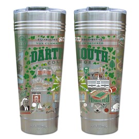 Catstudio Dartmouth College Collegiate Thermal Tumbler | Triple Wall Insulation With Non Slip Bottom | Great College Travel Cup for Water, Coffee, Tea, or Smoothies