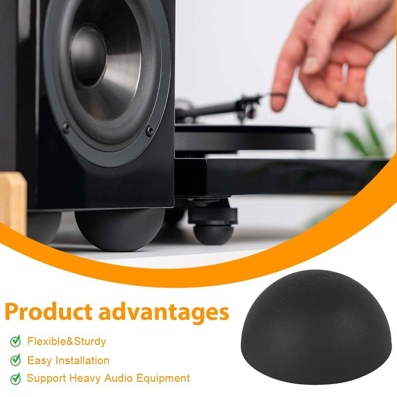 EIHI Pack of 4 Speaker Feet for Subwoofer, Effective Resonance