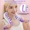 Cellulite MassagegeräT,360°Abdeckung Massagegerät Massageroller Roller,Lymphdrainage Gerät, Abnehmbarer Rollengriff,Cellulite Roller füR