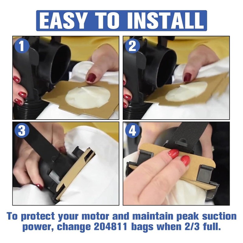 6 Pack Compatible With Kirby Vacuum Bag Style F For