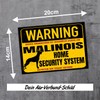 Malinois Belgian Mali Sign Warning Security System Door Sign Dog
