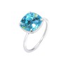 Elli Women's Solitaire Annual Ring 925 Sterling Silver Crystal Ring