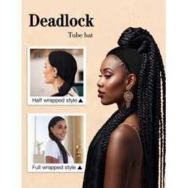 Hair Weave Sleeve for Locs, Hair Sleeves for Locs with Drawstring, Extra Long Hairsleeve for Braids & Dreadlocks, Breathable Loc Sleeve for Women, Haircare for Wig, Lightweight Hairs & Wig Cap