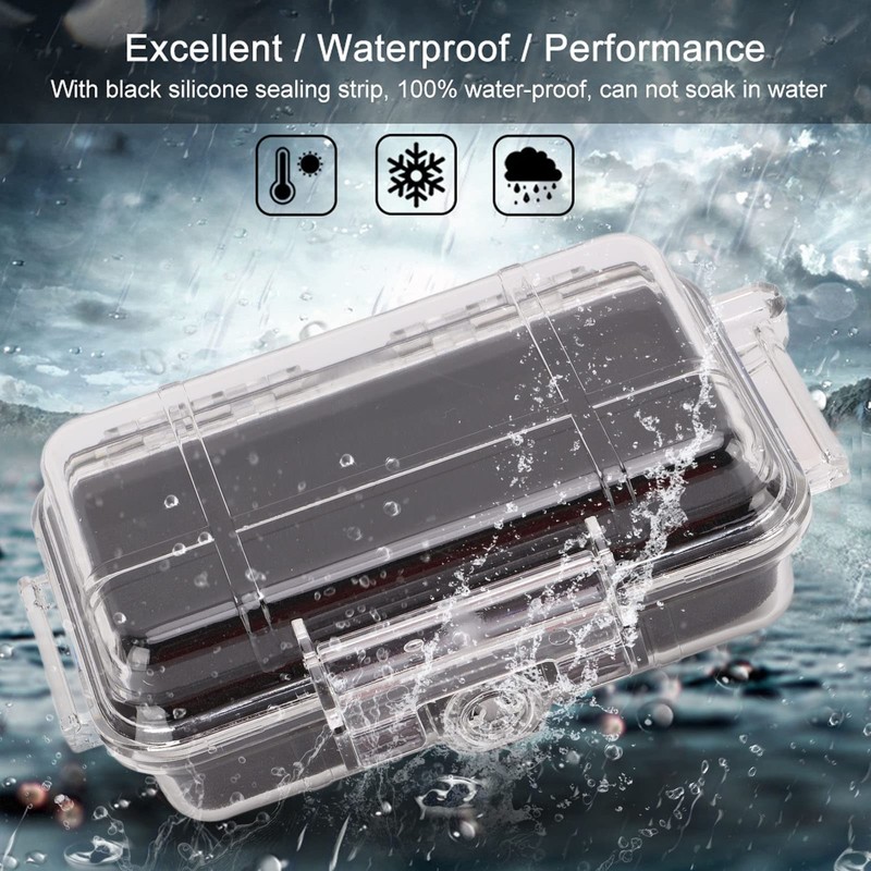 QANYEGN Waterproof Box, Survival Box Container, Survival Storage Box, Shockproof