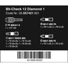 Wera 05057421001 Bit-Check"Diamond 1" (12 Piece)