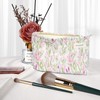 ZUNGGWOK Floral Makeup Bag Cosmetic Bag for Women,Large Capacity Purse