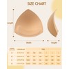 KSang Bra Pads Inserts 4 Pairs - Sewn Edges Breast