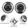 BESPORTBLE 2pcs Motorcycle Handlebar Clock Thermometer Waterproof 22-25mm Practical Dial