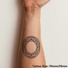 'Celtic Circle' Temporary Tattoo - Water Resistant, Skin-Safe, Non-Toxic Transfer