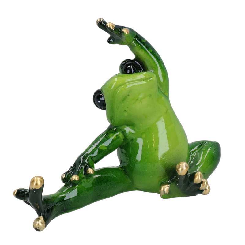 AB Tools Yoga Frogs Toad Zen Ornament Statue Meditating Garden