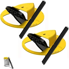 Automatic Bucket Lid Mouse Trap 2-Pack, Auto-Reset Rat Traps for 5 Gallon Bucket, Multi-Catch Indoor Outdoor Reusable Rodent Control, Yellow