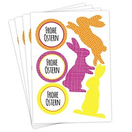 Papierdrachen Easter Stickers, Stickers for Easter, Wrap and Decorate Easter Gifts, Design 16