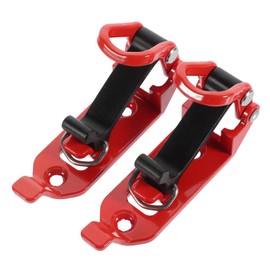 Outanaya 2pcs Metal Shovel Mount for Roof Rack Sturdy Car Mounting Clamp for Tools and Versatile Hold for Off-road Vehicles Red for Outdoor Adventures