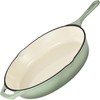 Hamilton Beach Enameled Cast Iron Fry Pan 12-Inch Sage, Cream