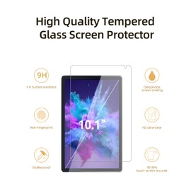 [2 Pack] Screen Protector for HiGrace C107 Tablet Tempered Glass Film Compatible with HiGrace C107 10 inch 2024 New Tablets Anti- Scratch Sensitive Dropproof Screen Protector