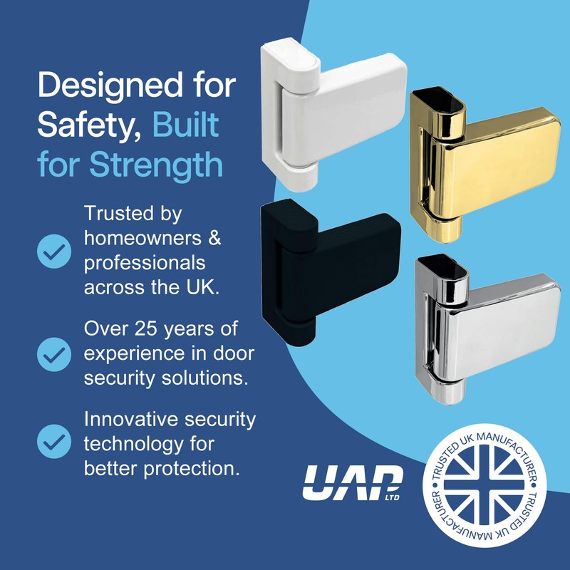 UAP 3D Adjustable T Flag Axis Door Hinges - High
