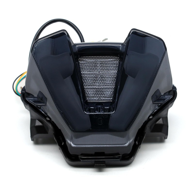 MZS Motorcycle Tail Light, LED Integrated Turn Signal Blinker Brake