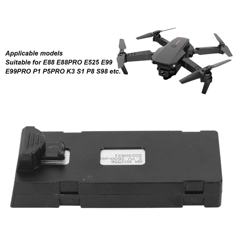 3.7V 2600mAh UAV Lithium Battery Portable Quadcopter Lithium Battery For