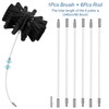 8-Foot Dryer Vent Cleaning Brush Kit with 6 Quick-Snap Extension