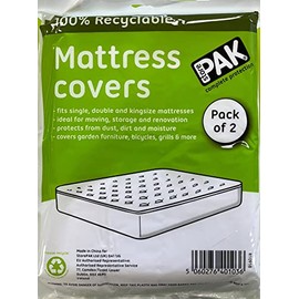 StorePAK 2 Pack King Size Mattress Protector for Moving Storage or Transport Heavy Duty Reusable Waterproof Dust Resistant
