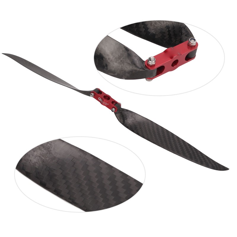 Carbon Fiber RC Plane Propeller Fixed Wing Folding Props High