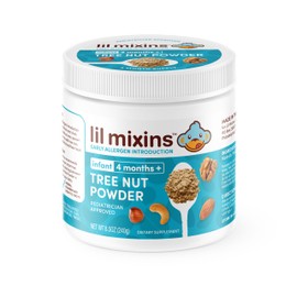 Lil Mixins Early Allergen Introduction, Tree Nut | Baby Stage 1-3, For Ages 4+ Mo., 8.5 Oz Jar, 4 Month Supply