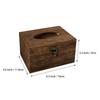 Wooden Tissue Box Cover Kleenexes Box Holder Rectangular Tissue Box