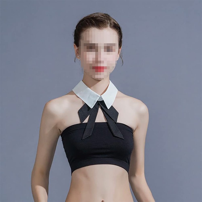 Vpang Detachable Fake Collar Lapel Plaid Blouse False Collar Choker