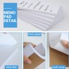 zmybcpack 10 Pack Memo Pads 5.5x8.5 Inch, White Note Pads