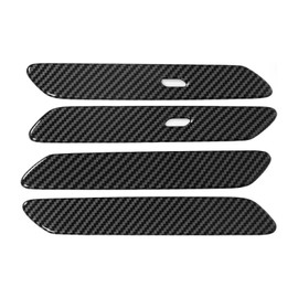 Car Exterior Side Door Handle Cover Trim Sticker Carbon Fiber Style Replacement for Kia EV6 GT Line 2021 Trim Side Door Handle Cover Exterior Door Handle Cover Car Door Handle Stic