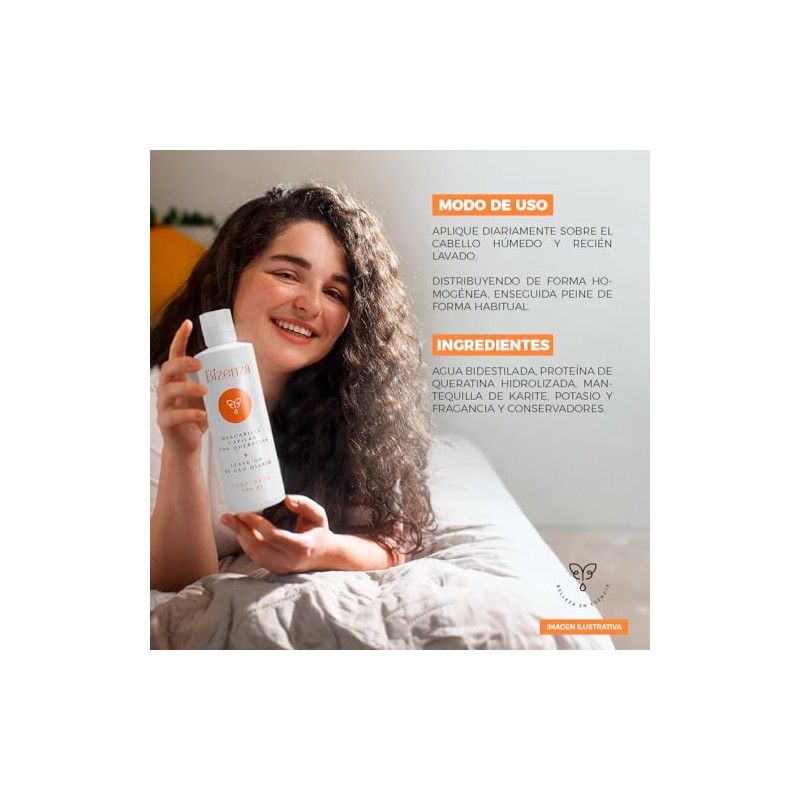 Mascarilla para el Cabello con Queratina - para Pelo Dañado